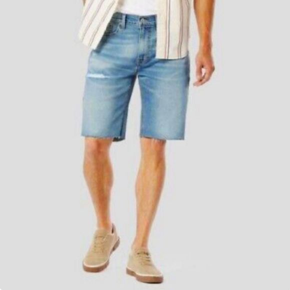Denizen From Levi's Slim Denim 9" Shorts Super Flex Vintage-Inspired New Sz. 38 - Picture 1 of 13
